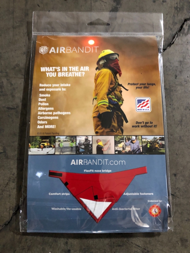 Hirsch Pipe & Supply AIRB-BLK Filtered Bandanas Each