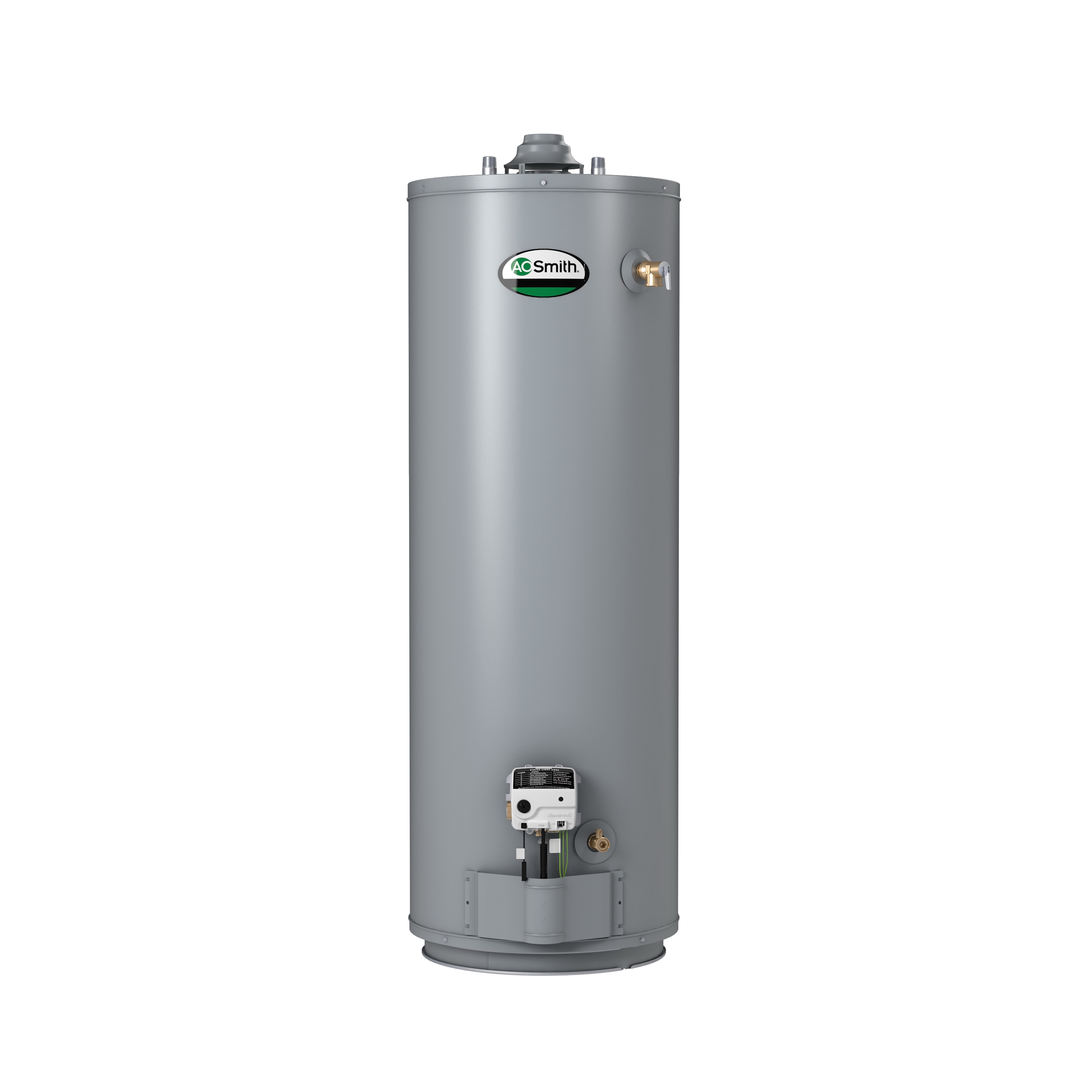 AO Smith® ProLine® 100210351 GUC-50 Gas Water Heater, 40000 Btu/hr Heating, 50 gal Tank, Natural Gas Fuel, Atmospheric Vent, 42 gph at 90 deg F Recovery, Tall