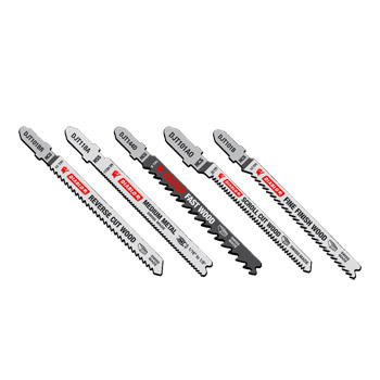 Diablo DJT5S 5pc High Carbon Steel/High Speed Steel T-Shank Jig Saw Blade Set for Wood and Metal