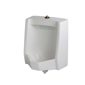 Gerber® GHE27900 Washout Spud Urinal, Layfayette™, 0.125 to 1 gpf Flush Rate, Top Spud, Wall Mount, White, Import