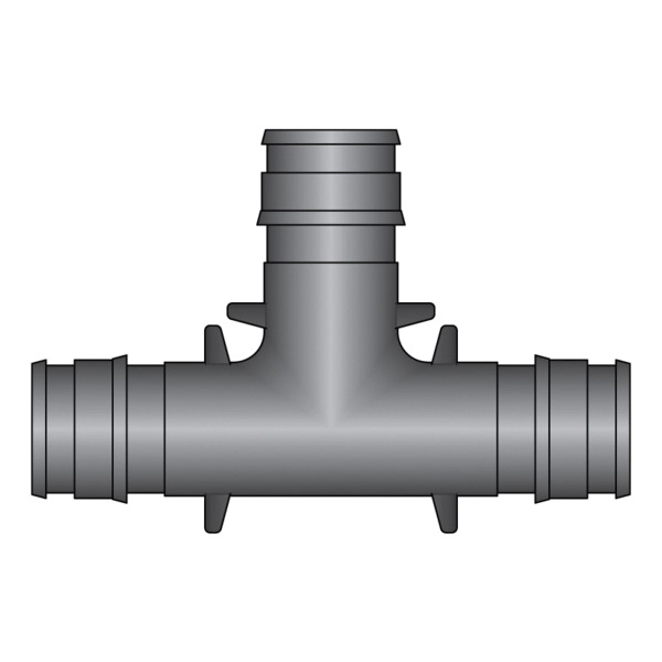 HeatLink® EX16555 EX16000 Tee, 1/2 in Nominal, PEX F1960 End Style, Polyphenylsulfone, Import