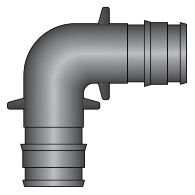 HeatLink® EX18005 EX18000 Elbow, 1/2 in Nominal, PEX F1960 End Style, Polyphenylsulfone, Import