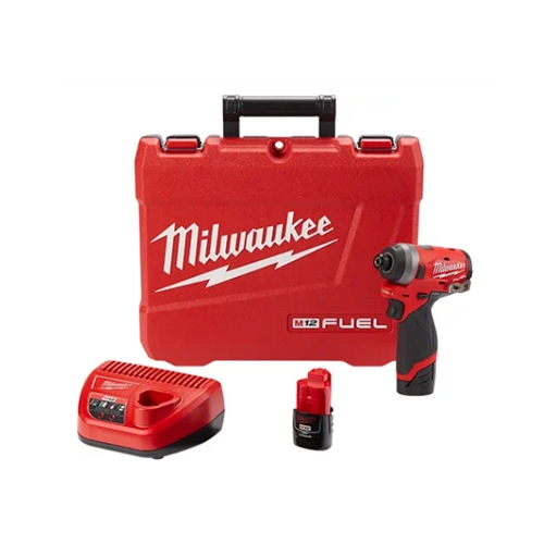 Milwaukee 2553-22 M12 FUEL 1/4 in Hex Impact Driver Kit
