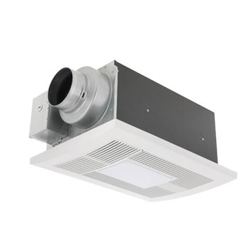 Panasonic Whisperfit® EZ FV-08-11VFL5E Square Grille Retrofit Fan/Light, LED Lamp, 120 VAC
