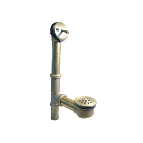Westbrass D323-26 Trip Lever Bath Waste and Overflow with Beehive Strainer - Chrome