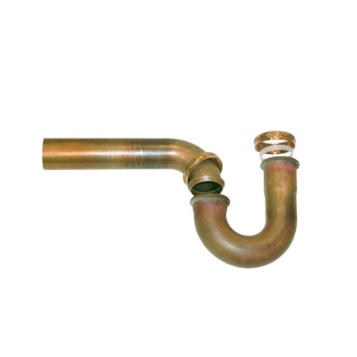 Westbrass D400G-RAW 1-1/2 in x 1-1/2 in P-Trap with Box Flange